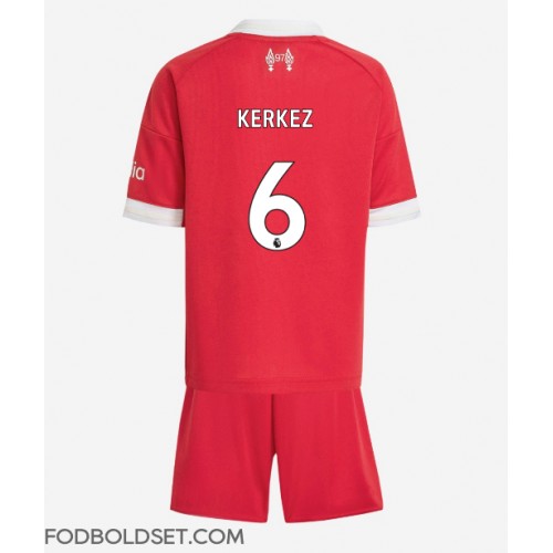 Liverpool Milos Kerkez #6 Hjemme Trøje Børn 2025-26 Kortærmet (+ Korte bukser)